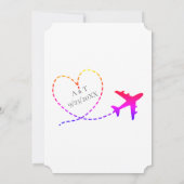 搭乗通過先飛行機ハート結婚ズ セーブザデート (裏面)