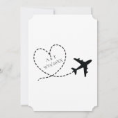 搭乗通過先飛行機ハート結婚ズ セーブザデート (裏面)