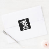 搭乗，スノーボード，雪，スノーボーダー， gnar, shre スクエアシール (封筒)