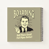 搭乗：ハーフパイプの良いフルマター ノートブック (裏面)