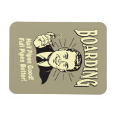 搭乗:ハーフパイプの良いフルマター マグネット (横)