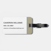 搭乗：ハーフパイプの良いフルマター ラゲッジタグ (裏面横)