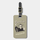 搭乗：大きなボールのベージャーパンツ ラゲッジタグ (正面縦)