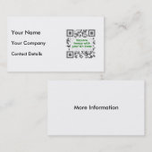 携カスタマイズ帯電話名刺用QRコード 名刺 (正面/裏面)