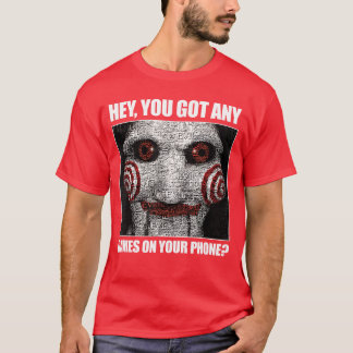 携帯にゲーム入ってるか?ジグソーパズル ホラー Tシャツ