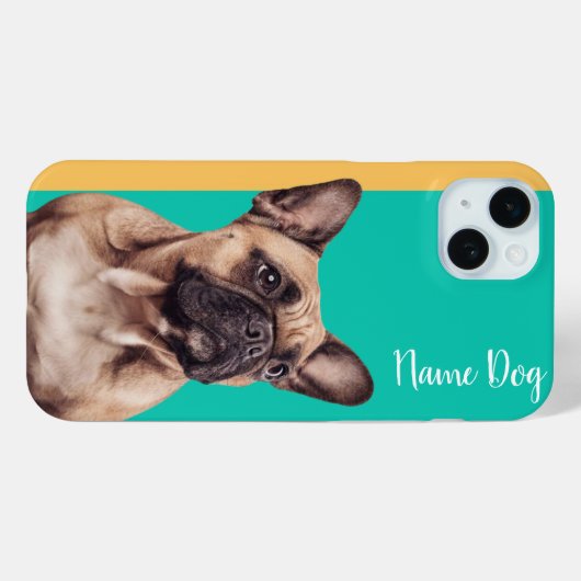 携帯ケースフランスののブルドッグ名を変更 Case-Mate iPhoneケース (裏面 (横))