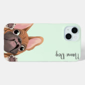 携帯ケースフランスののブルドッグ名を変更 Case-Mate iPhoneケース (裏面 (横))