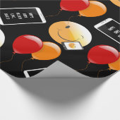 携帯パーソナライズされた電話誕生日 ラッピングペーパー (角)