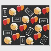 携帯パーソナライズされた電話誕生日 ラッピングペーパー (フラット)