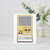 携帯型カセットテープレコーダ ポストカード (スタンド正面)
