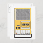 携帯型カセットテープレコーダ ポストカード (正面/裏面)