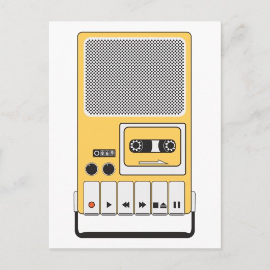 携帯型カセットテープレコーダ ポストカード (正面)