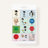 携帯型通信ボードバッジ バッジ (正面)