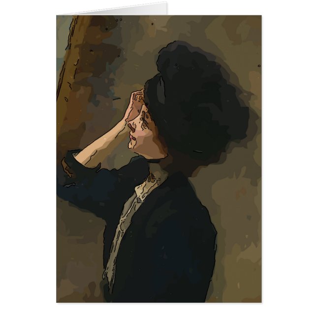 携帯抽象芸術マティススタイルの女の子 (正面)