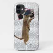 携帯用ステレオのゲットーの発破工2とのMeerkat Case-Mate iPhoneケース (裏面)