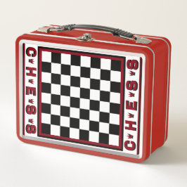 携帯用チェスボード金属弁当箱 メタルランチボックス