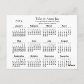 携帯用取るに足らないカレンダーの~の郵便はがき ポストカード (裏面)