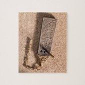 携帯用日時計、銀および金ゴールド、10世紀(d ジグソーパズル (縦)