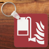 携帯用泡盛り器ユニットの安全標識 キーホルダー (正面)