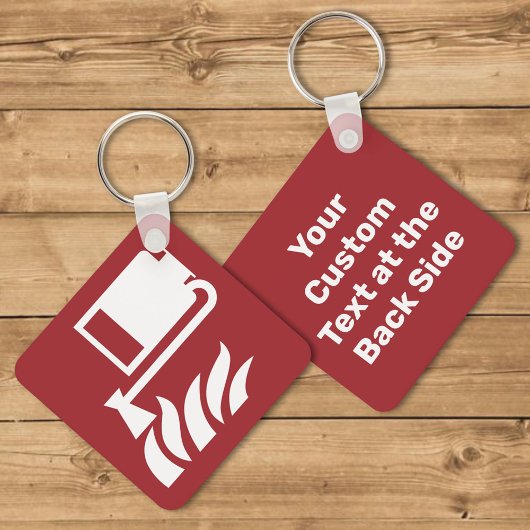 携帯用泡盛り器ユニットの安全標識 キーホルダー