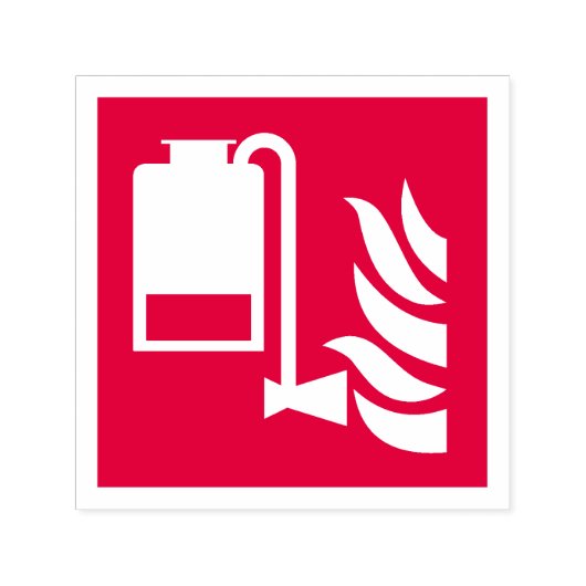 携帯用泡盛り器ユニットの安全標識 セルフインキングスタンプ (デザイン)