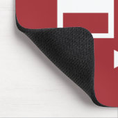 携帯用泡盛り器ユニットの安全標識 マウスパッド (コーナー)