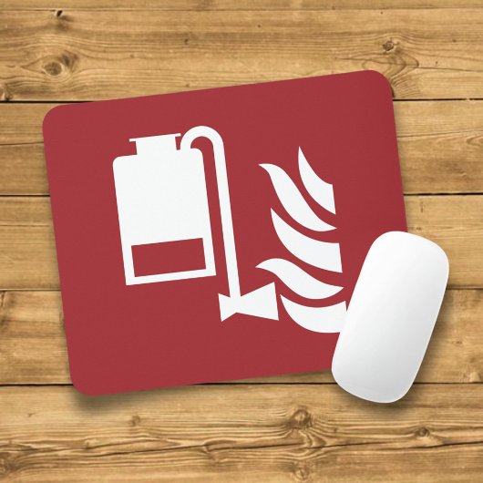 携帯用泡盛り器ユニットの安全標識 マウスパッド