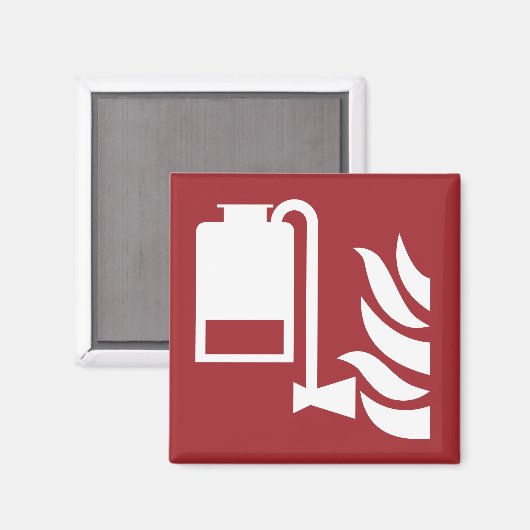 携帯用泡盛り器ユニットの安全標識 マグネット (正面/裏面)