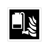 携帯用泡盛り器ユニットの安全標識 ラバースタンプ (インプリント)