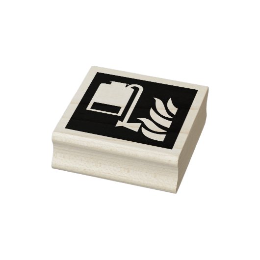携帯用泡盛り器ユニットの安全標識 ラバースタンプ (スタンプ)