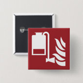 携帯用泡盛り器ユニットの安全標識 缶バッジ (正面&裏面)