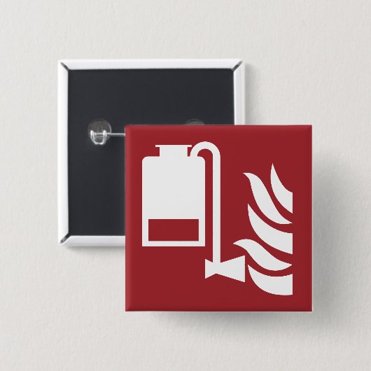 携帯用泡盛り器ユニットの安全標識 缶バッジ (正面&裏面)