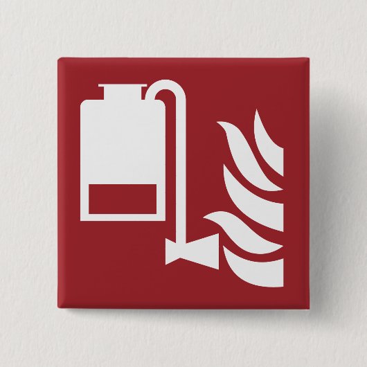 携帯用泡盛り器ユニットの安全標識 缶バッジ (正面)