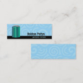 携帯用洗面所の細い名刺 スキニー名刺 (正面/裏面)