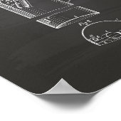 携帯用消火器1925 – 黒板 ポスター (角)