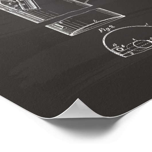 携帯用消火器1925 – 黒板 ポスター (角)