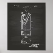 携帯用消火器1925 – 黒板 ポスター (正面)