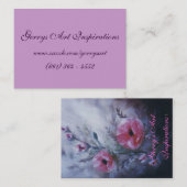 携帯用芸術のケシ 名刺 (正面/裏面)