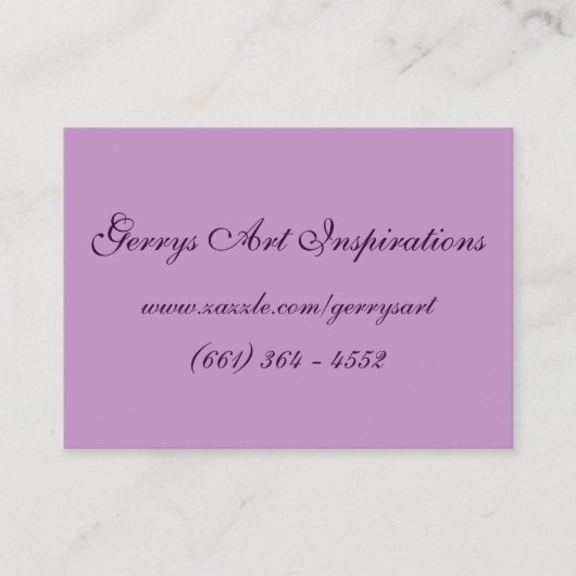 携帯用芸術のケシ 名刺 (正面)