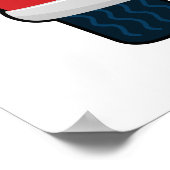 携帯電話おもしろい車のパン ポスター (角)