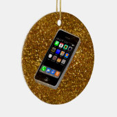 携帯電話きらきら光る セラミックオーナメント (右)