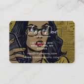 携帯電話で自分のレトロを作成する 名刺 (裏面)