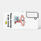 携帯電話にTMWYテレビのマスコット。 SAMSUNG GALAXYケース (裏面横)