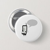 携帯電話のキャラクターがスピーチbと話す 缶バッジ (正面&裏面)