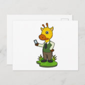 携帯電話のキリン ポストカード (正面/裏面)