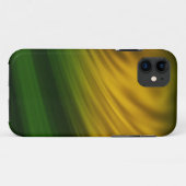 携帯電話のケースに絵を描付いている緑の黄色いブラシストローク Case-Mate iPhoneケース (裏面(横))