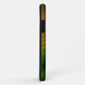 携帯電話のケースに絵を描付いている緑の黄色いブラシストローク Case-Mate iPhoneケース (裏面/右)