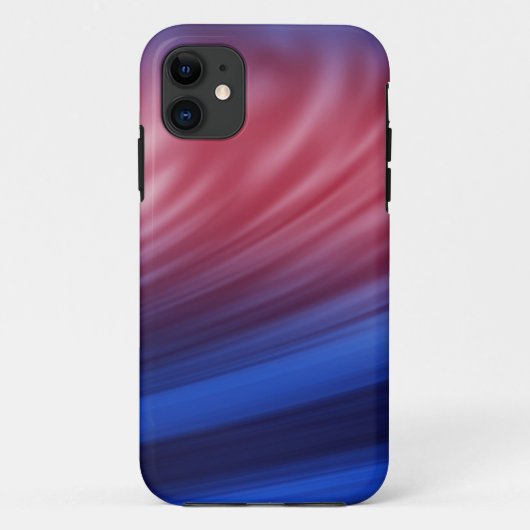 携帯電話のケース絵を描における青と赤のブラシストローク Case-Mate iPhoneケース (裏面)