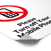 携帯電話のポスターを消して ポスター (角)