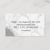 携帯電話のモバイル修理サービスブラックメタル 名刺 (裏面)